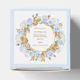 Elegant Dusty Blue Ro och Baby Breathe Presentaskar