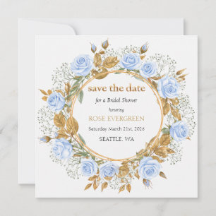 Elegant Dusty Blue Ro Spara datum