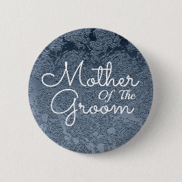 Elegant Dusty Blue White Mor i Groom Knapp