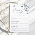 Elegant Dusty Blue Winter Foliage Advice & Wises<br><div class="desc">Elegant Dusty Blue Winter Foliage Advice Card. Anpassa med bruden till namn och duschdatum. Klicka på länken "anpassa ytterligare" för ytterligare anpassning. Kontakta mig om du behöver hjälp.</div>