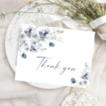 Elegant Dusty Blue Winter Foliage Boho Tack Vykort<br><div class="desc">Elegant Dusty Blue Winter Foliage Boho Tack Postcard.</div>