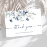 Elegant Dusty Blue Winter Foliage Boho Watercolor Tack Kort<br><div class="desc">Elegant Dusty Blue Winter Foliage Boho - tack för ditt kort. Om du vill göra ytterligare anpassningar klickar du på länken Anpassa och användor verktyg för att utforma mallen. Kontakta mig om du behöver hjälp eller matchande artiklar.</div>