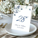 Elegant Dusty Blue Winter Foliage Bröllop Bordsnummer<br><div class="desc">Skapa ditt eget Bordsnummer-kort med den här mallen "Elegant Dusty Blue Winter Foliage Bröllop Bordsnummer" som matchar färg och stil i bröllop. Om du vill göra ytterligare anpassningar klickar du på länken "anpassa ytterligare" och användor verktyg som är utformat för att ändra mallen. Om du behöver hjälp eller matchande artiklar...</div>