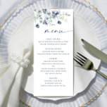 Elegant Dusty Blue Winter Foliage Bröllop Meny<br><div class="desc">Om du vill göra ytterligare anpassningar klickar du på länken "anpassa ytterligare" och användor verktyg som är utformat för att ändra mallen.</div>