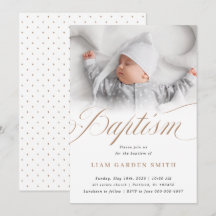 Elegant Dusty Cream Scallops Christening Baptism I