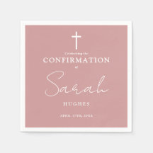 Elegant Dusty Ro Modern minimalistisk bekräftelse