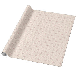 Elegant Dusty Ro Rosa Circles on Cream Gift Wrap Presentpapper