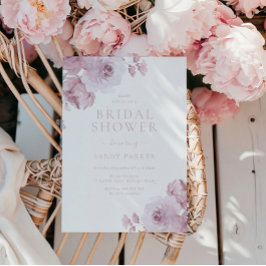  Elegant Dusty Rose Mauve Blush Bridal Shower Inbjudningar