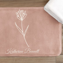 Elegant Dusty Rose Simple Flower Name