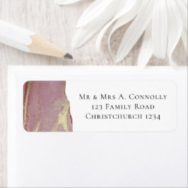 Elegant Dusty Viva Magenta Returadress Returadress Etikett