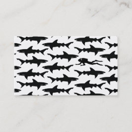 Elegant dyka för svart haj/fartygcharter visitkort