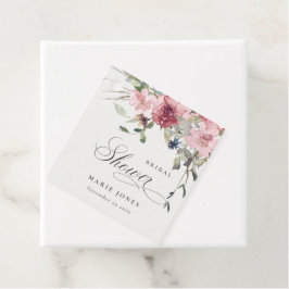 Elegant Dyster Rosa Bröllopsdusch Gåvor Etiketter