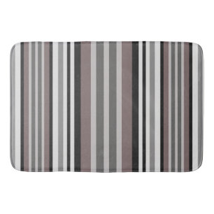 Elegant Earth Tones Brown Savannah Rand Mönster Badrumsmatta