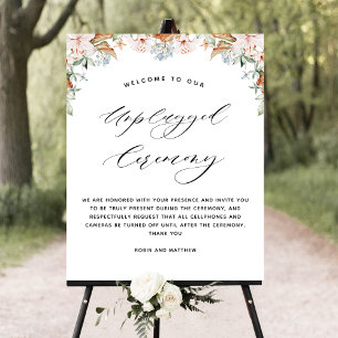 Elegant Earthy Blooms, Ceremonisk signatur utan pl Poster