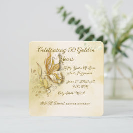 Elegant Earthy Butterfly klassisk inbjudan