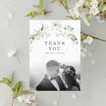 Elegant Earthy Greenery Watercolor Bröllop Photo T Vykort<br><div class="desc">Den vackra vattenfärgsgreeneri lägger till det här helt anpassade-kortet som du kan anpassa med egen text och egna foton. Perfekt för vilket vackert tillfälle som helst som du vill visa tacksamhet för. Detta är en del av "Earthy Greenery"-samlingen. Tack för ditt stöd och intresse för min design, och besök min...</div>