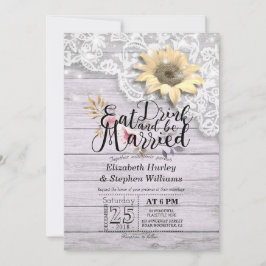 Elegant EAT-rökning och inbjudan till bröllop