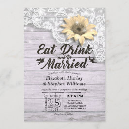 Elegant EAT-rökning och inbjudan till bröllop