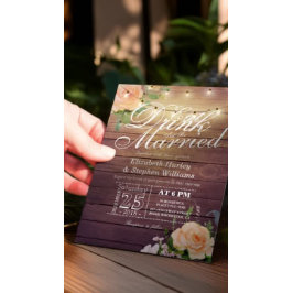 Elegant EAT-rökning och inbjudan till bröllop