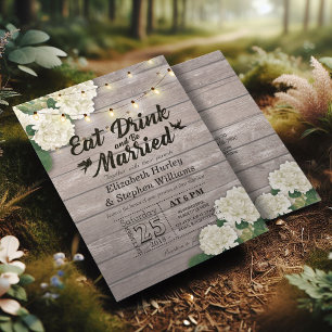 Elegant EAT-rökning och inbjudan till bröllop