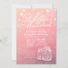 Elegant EAT-rökning och inbjudan till bröllop