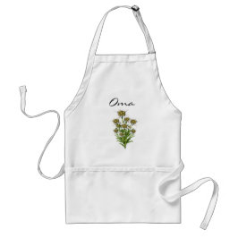 Elegant Edelweiss Flowers Apron Förkläde