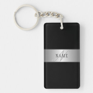 Elegant Editable Monogram Script Writing Svart