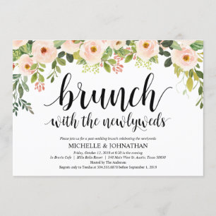elegant efter Bröllop Brunch-inbjudan Inbjudningar