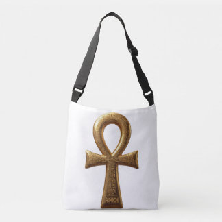 Elegant Egyptian Ankh Symbol Tote Bag  Axelväska