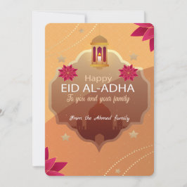 Elegant Eid al-Adha Mubarak-kort Julkort