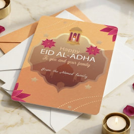 Elegant Eid al-Adha Mubarak-kort Julkort