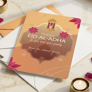 Elegant Eid al-Adha Mubarak-kort Julkort