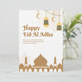Elegant Eid Al-Adha välkomstplakat Inbjudningar