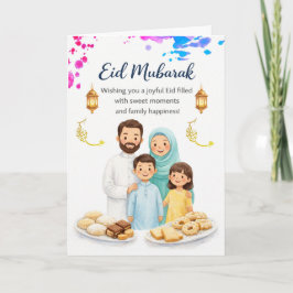 Elegant Eid al-Fitr-kort för familj och vänner Kort
