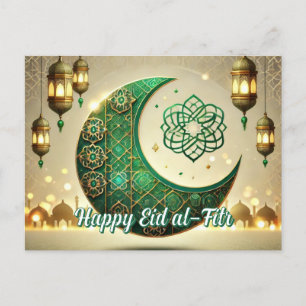 Elegant Eid al-Fitr vycard Eid Mubarak Helgdag Helg Vykort