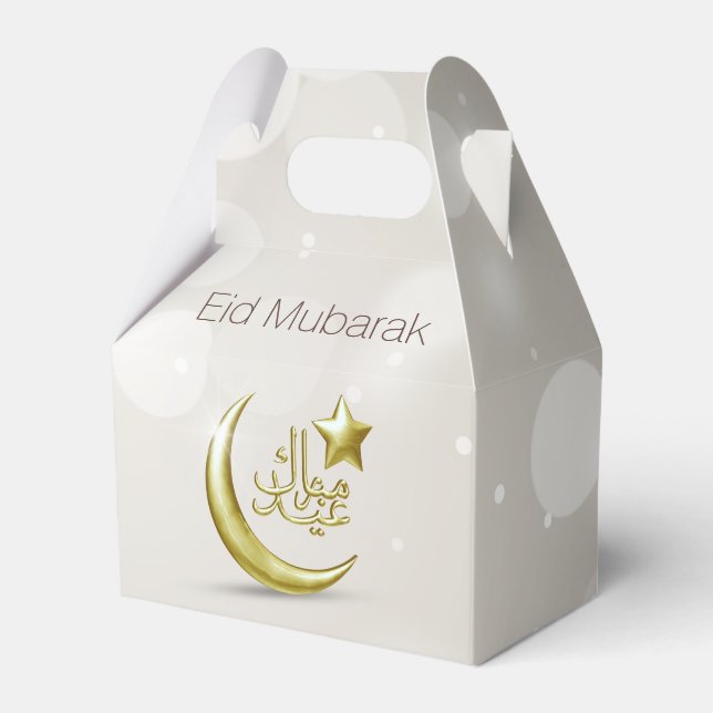 Elegant Eid Mubarak Guld Måne stjärna Favoritbox T Presentaskar (Framsidan Sidan)
