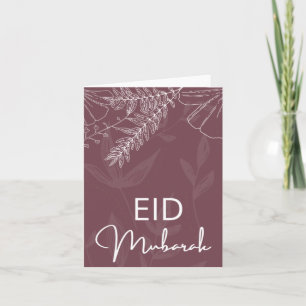 elegant eid mubarak kort