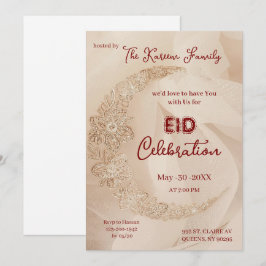Elegant Eidfirande Eid-fest Inbjudan