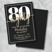 Elegant Eighty Guld 80-årsfirande
