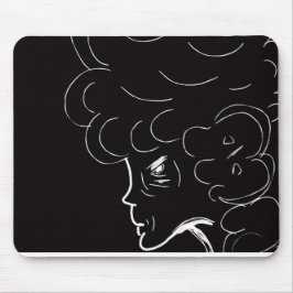 Elegant Elderly Lady Mousepad Musmatta