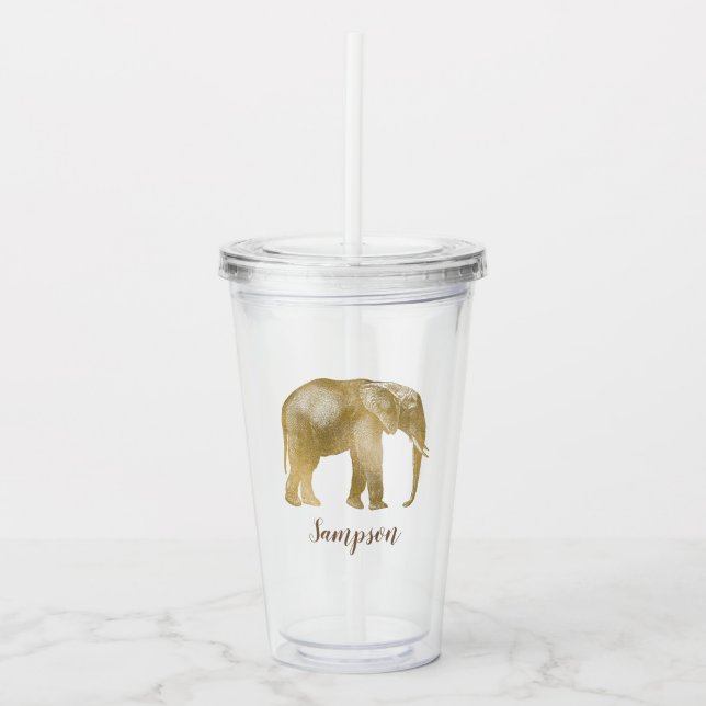 Elegant elefant take away mugg (Framsida)