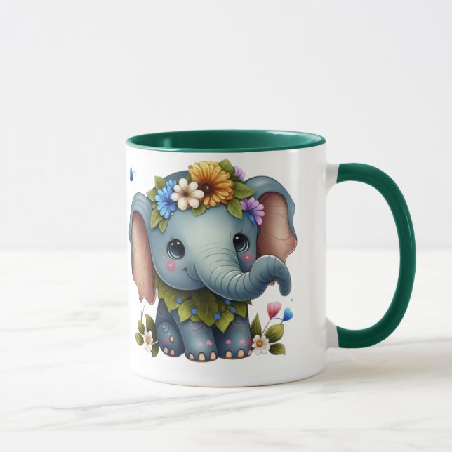 Elegant Elephant Design Kopp (Höger)