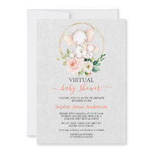 Elegant Elephant Virtuell Baby Shower by Mail
