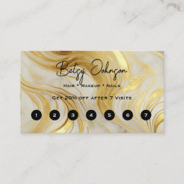 Elegant Elfenbenskusten och Guld Marcular Lojalitetskort