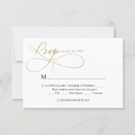 Elegant Elfenbenskusten och Guld-skriptcalligrafi  OSA Kort