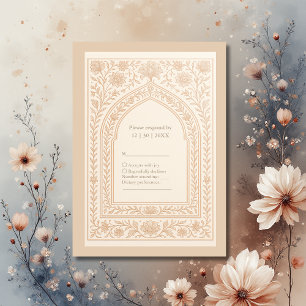 elegant Elfenbenskusten Ro Guld Arabiska Arch Bröl OSA Kort