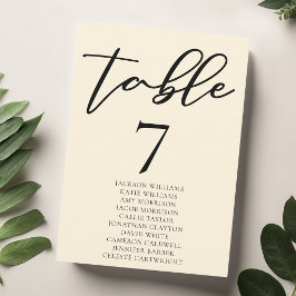 Elegant Elfenbenskustens Bröllop-Bordsnummer med N