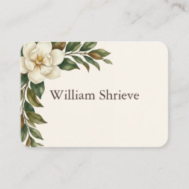 Elegant Elfenbensvit Magnolia Bröllop Placeringskort