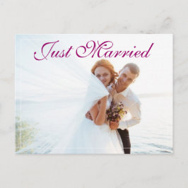 Elegant Elopement Bröllop Meddelande Vykort