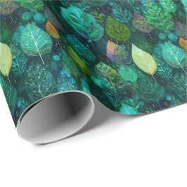 Elegant Elvisk Blad D&D Natur Presentpapper